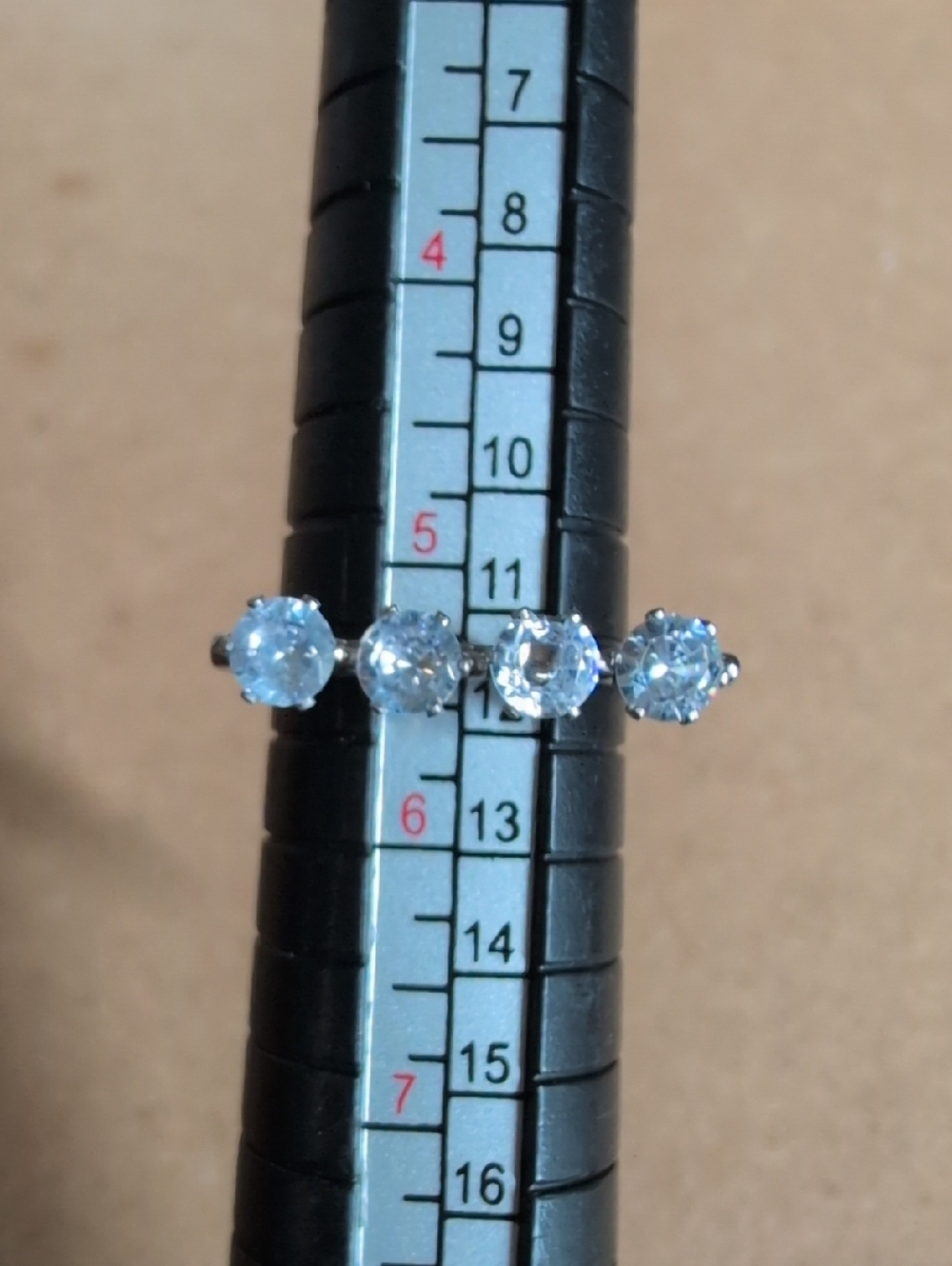 Stainless Steel Cubic Zirconia Ring